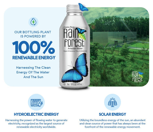 RainForest Water Powered by 100% Renewable Energy⚡♻️