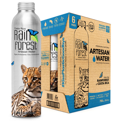 [Wholesale] RainForest Artesian Water Reusable Aluminum Bottle 750mL