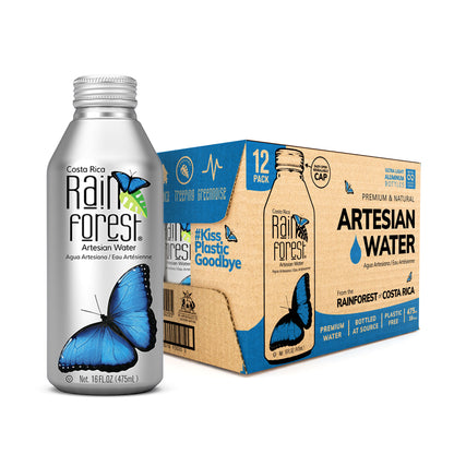 [Wholesale] RainForest Artesian Water Aluminum BottleCan 475 mL