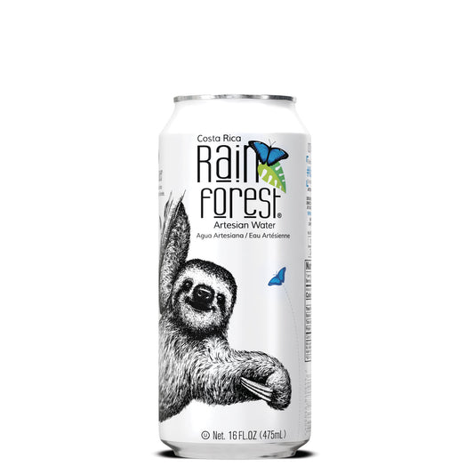 RainForest Artesian Water Sloth Can 16oz / 475mL