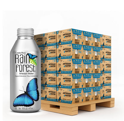 [Wholesale] RainForest Artesian Water Aluminum BottleCan 475 mL