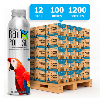 [Wholesale] RainForest Artesian Water Reusable Aluminum Bottle 500mL