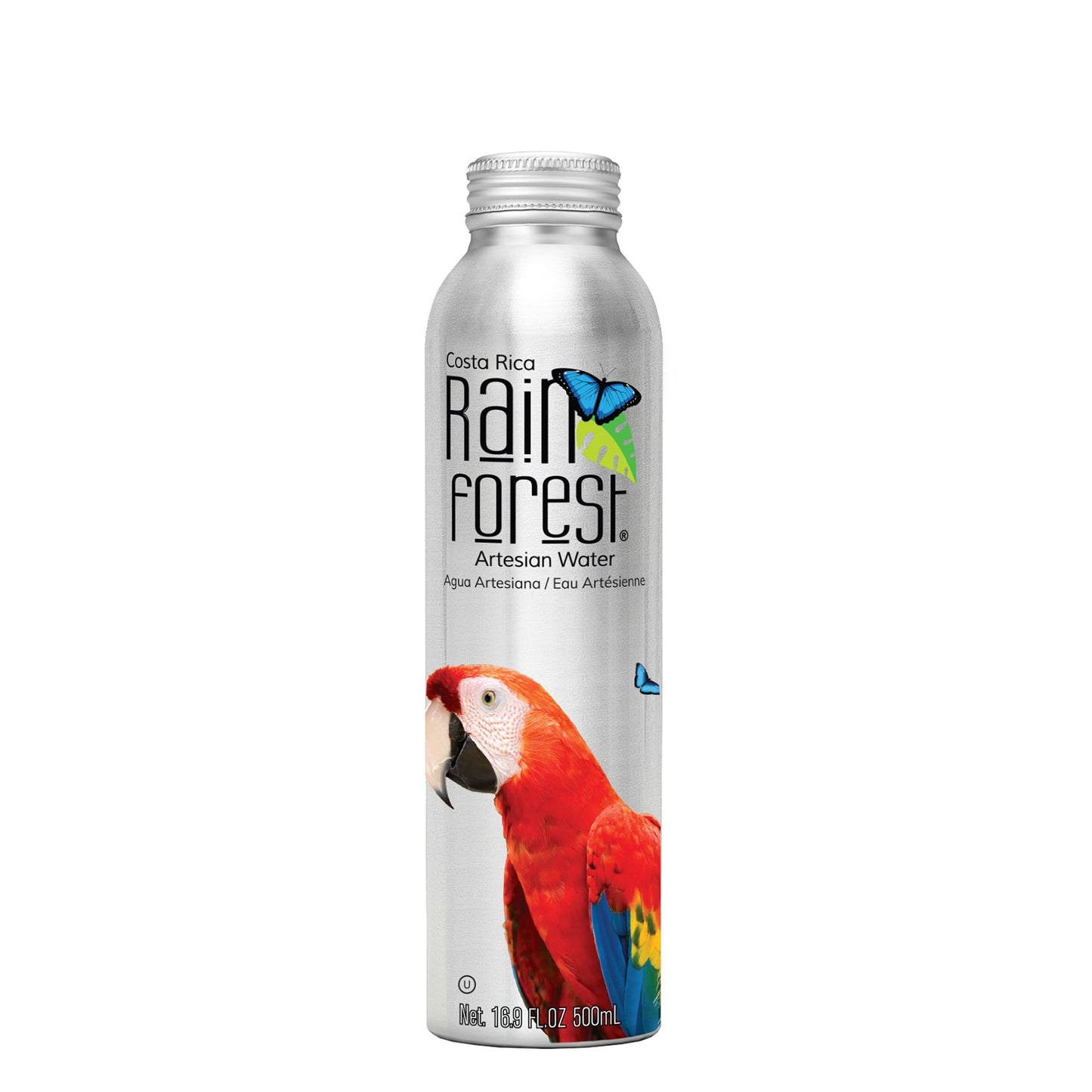 RainForest Agua Artesiana Botella Aluminio Reusable 500mL