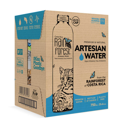 [Wholesale] RainForest Agua Artesiana Botella Aluminio Reusable 750mL